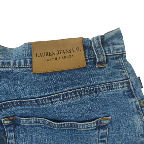 Lauren Jeans Ralph Lauren Crop Denim Womens Size 12 HIgh Rise Stretch Capri - Picture 9 of 16